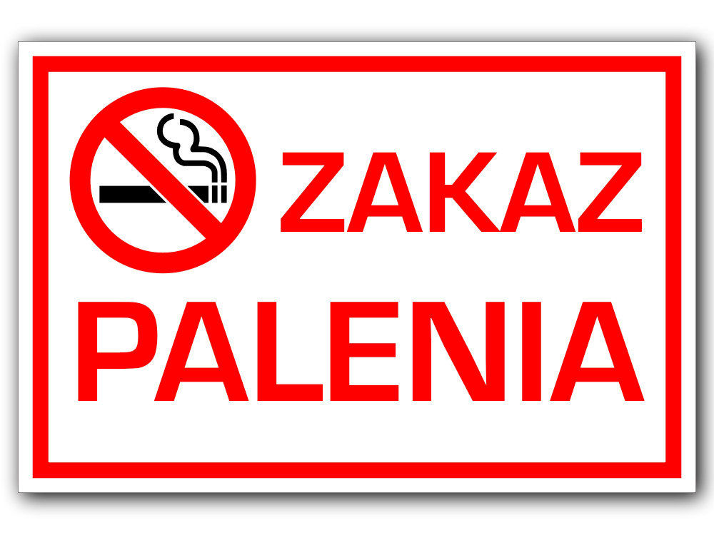 Tabliczka Znak Tablica Zakaz Palenia X Cm Zakaz Palenia X