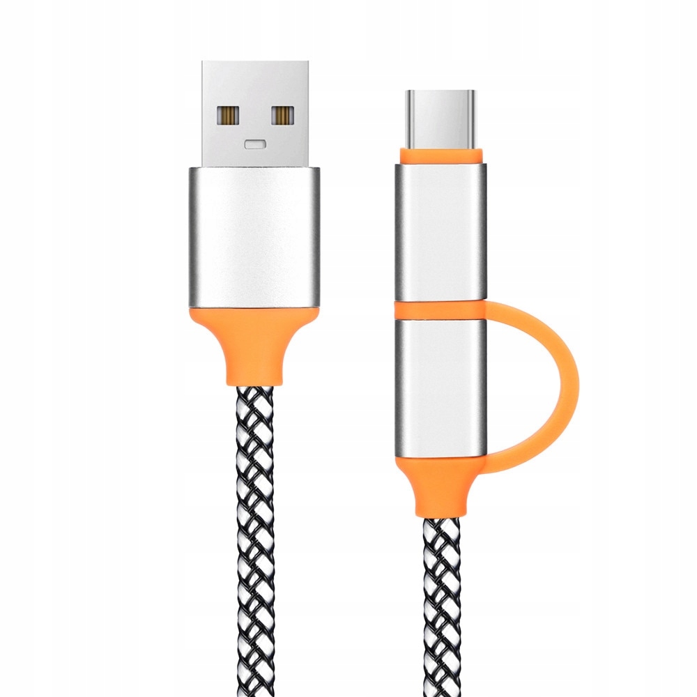 Kabel ładujący 2w1 USB micro USB USB Typ C 7680727751 oficjalne