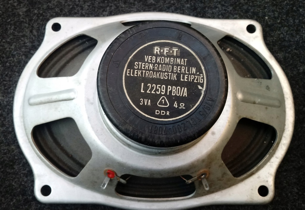 GŁOŚNIK SZEROKOPASMOWY RFT L2259 PBOA 3W 4OHM NOS 7698255916