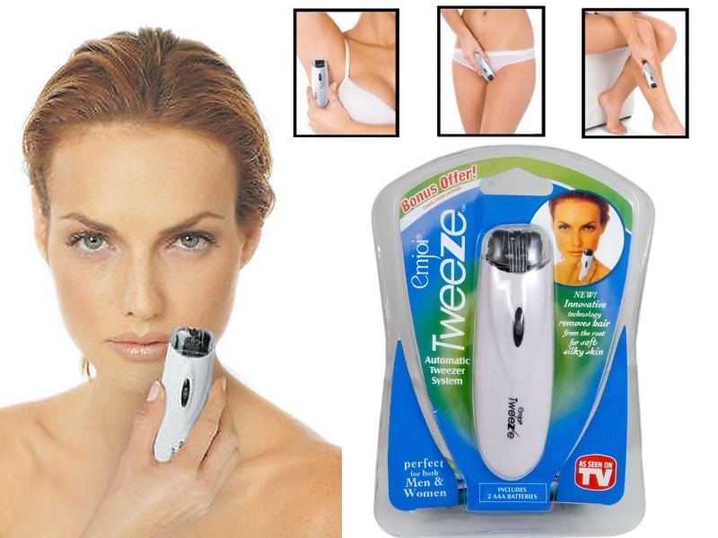 DEPILATOR TWEEZE DO TWARZY BIKINI PACH WĄSIKA BRWI 6883332327