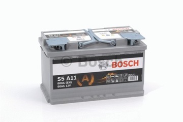 Аккумулятор 80AH / 800A P+ BOSCH S5 AGM S5A11 StartSt