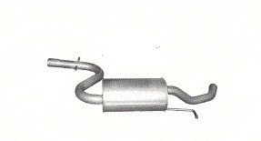 Середній глушник VW Touran а. 1,6 FSi 03-08r.
