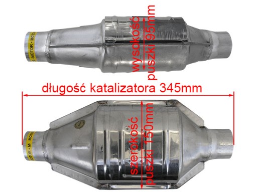 Універсальний металевий каталізатор 55мм Євро 2 ru - 2