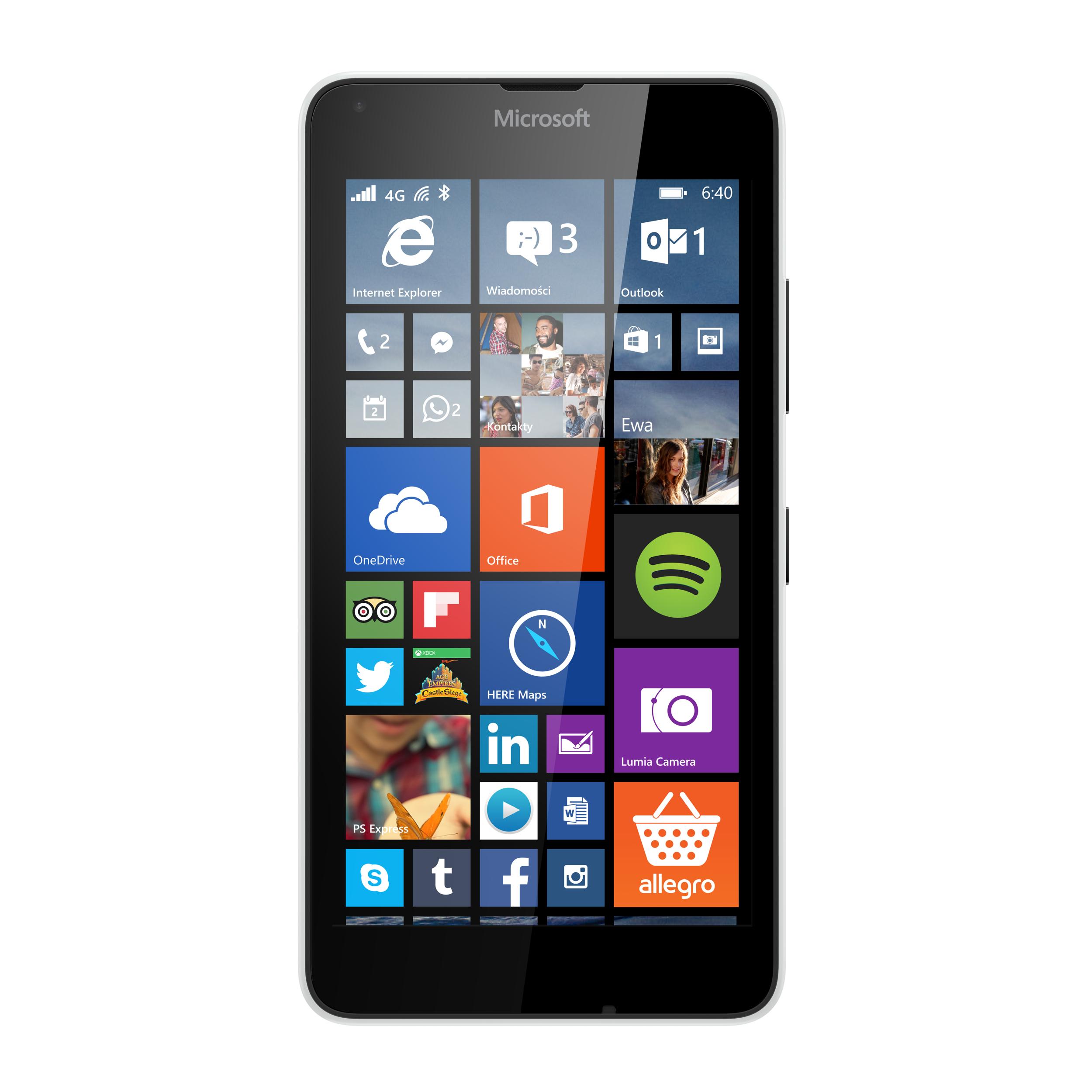 Smartfon Microsoft Lumia 640 1 Gb 8 Gb 4G (lte) biały Polska Dystrybucja