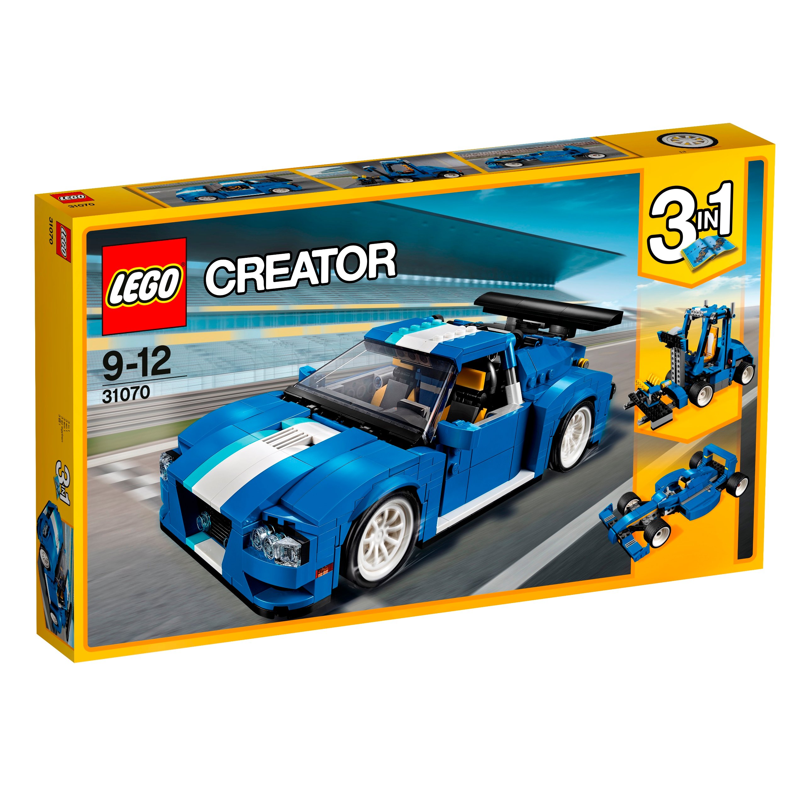 Lego Creator 3w1 31070 Track Racer Turbo