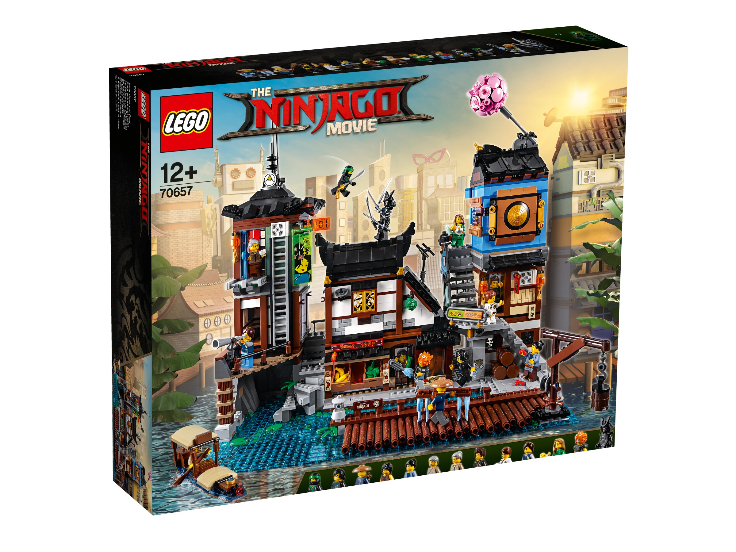 Klocki Lego Ninjago Zestaw Doki w mieście Ninjago 70657