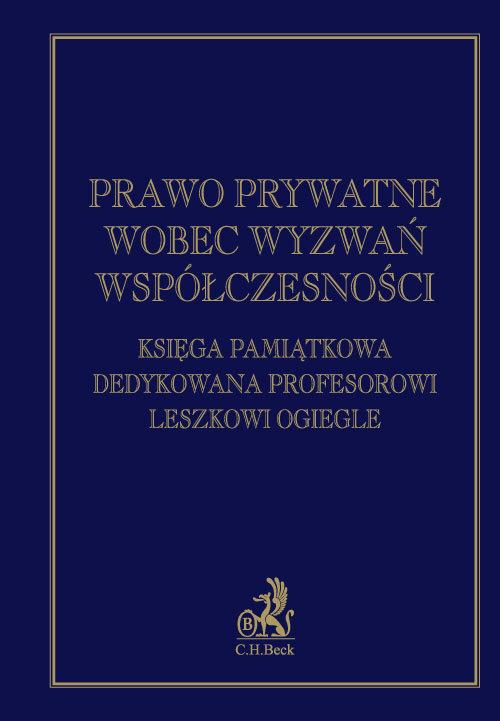 

Prawo prywatne wobec wyzwań współczesności
