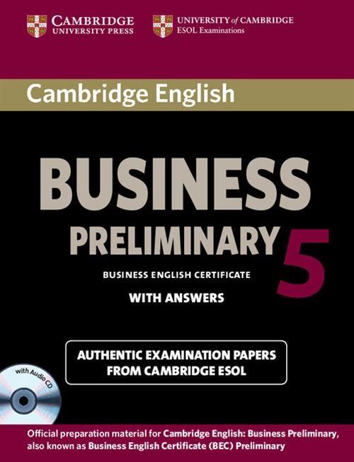 

Cambridge English Business 5 Preliminary