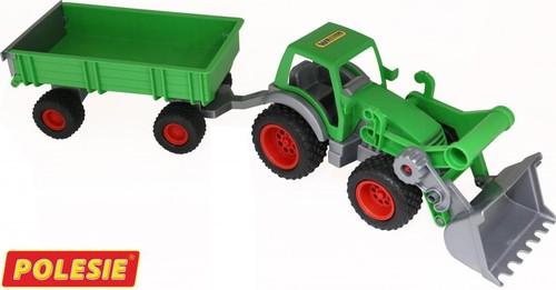 

Wader Traktor Gigant z Przyczepą Turem Gumowe Koła