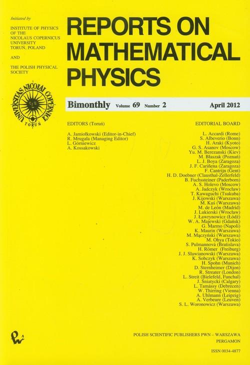 

Reports on Mathematical Physics 69/2 Kraj
