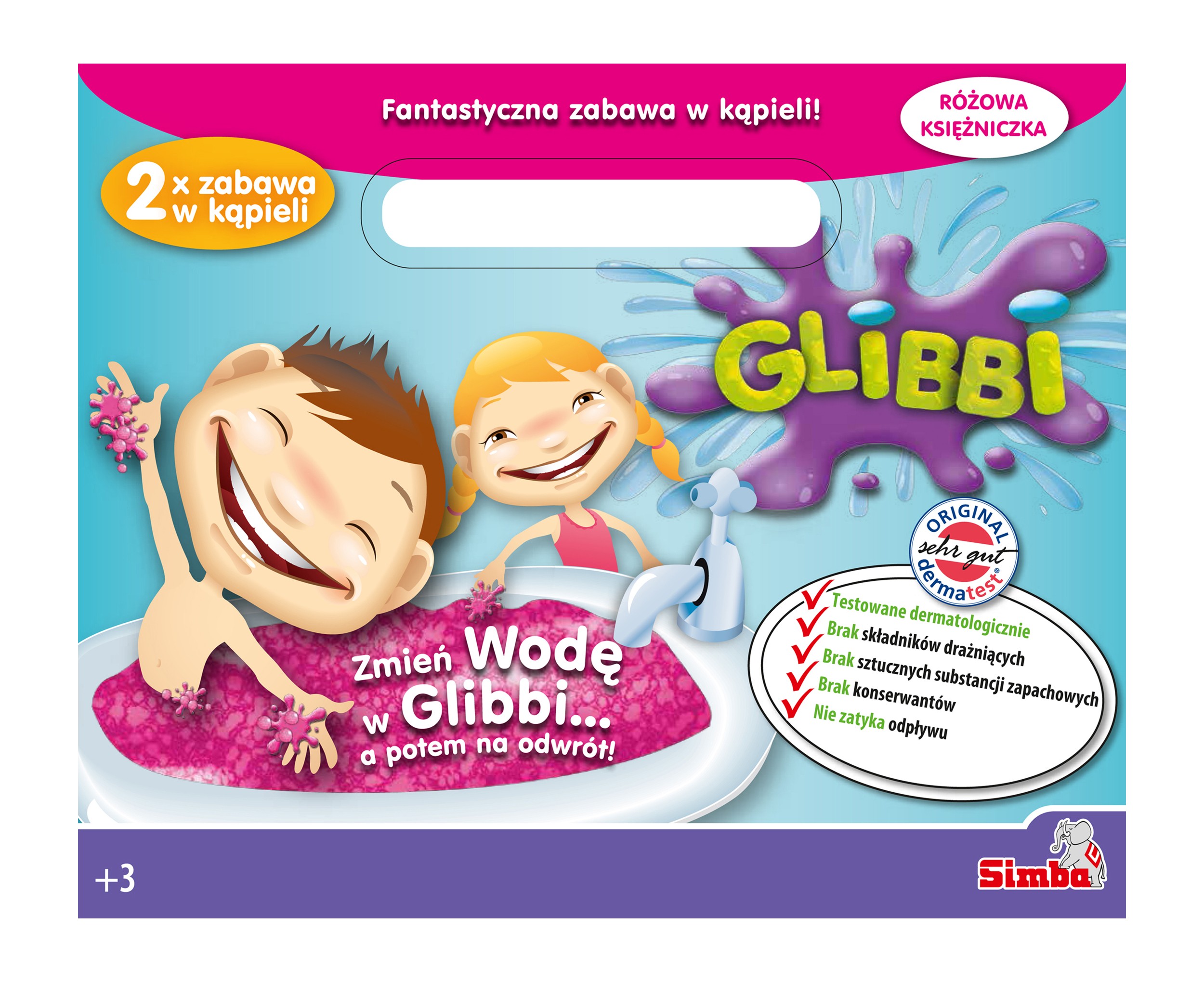 

Masa żelkowa do kąpieli Glibbi różowa 362026 C