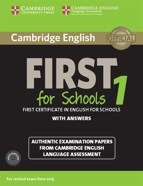 

Cambridge English First 1 for Schools First Certif
