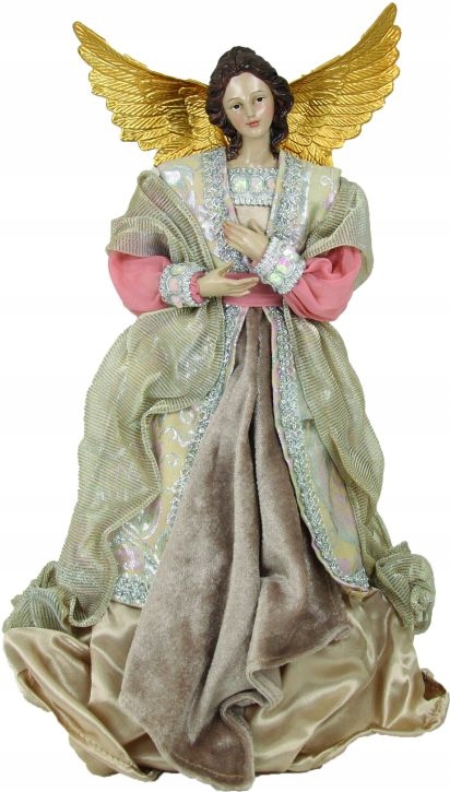 

Anioł na Czubek Choinki- Różowy- 28cm wys.- E506P