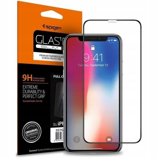 

iPhone Xs / X | szkło do etui | Spigen Glas.tr Fc