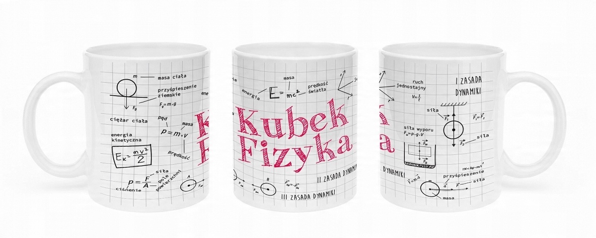 

Kubek ucznia studenta 300ml Fizyka
