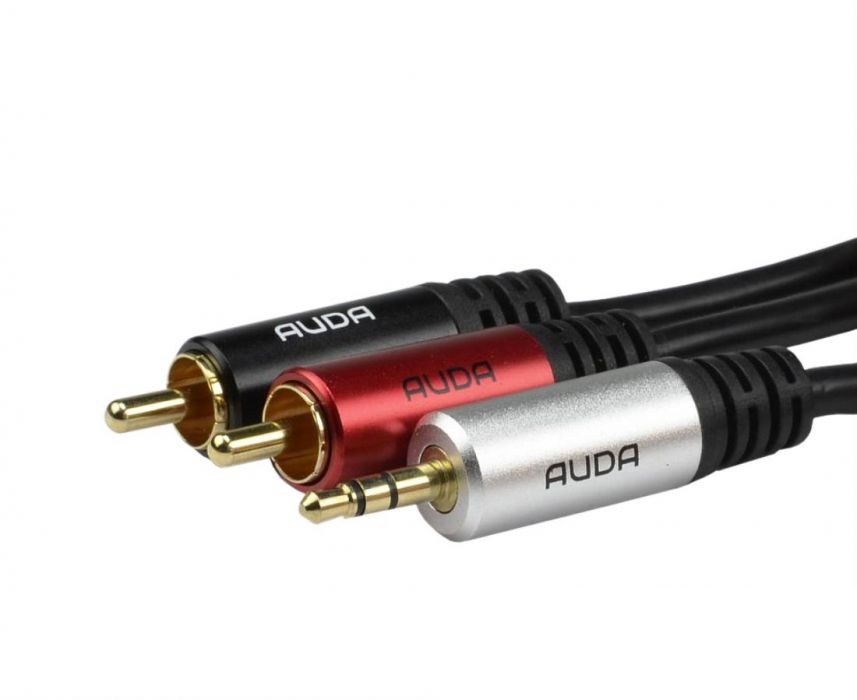 

Auda Kabel audio mini jack 3,5mm 2xRCA Cinch 0,5m