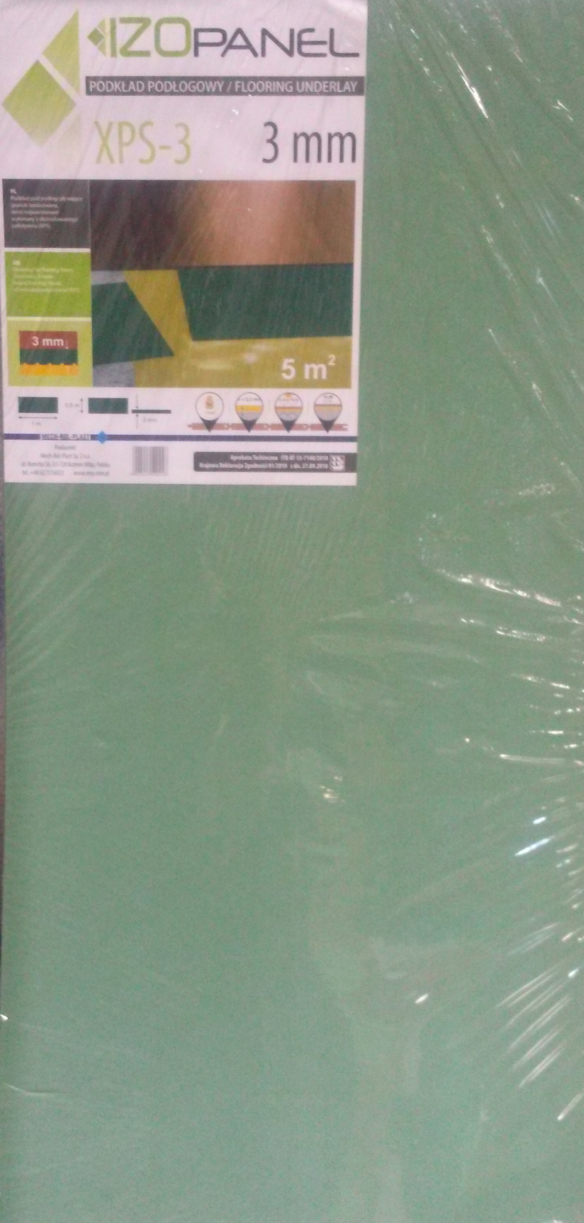 

Podkład pod panele Izopanel Xps 5 mm (5 m2)