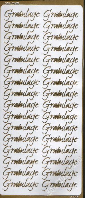 STICKERSY NAKLEJKI napis Gratulacje