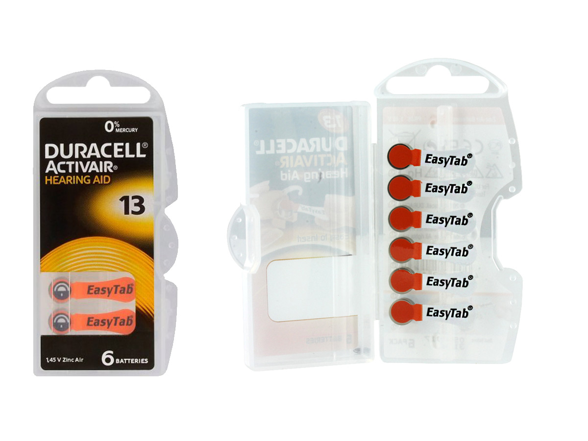 

Duracell 6sz Baterie Słuchowe 13 PR48 Activair B26