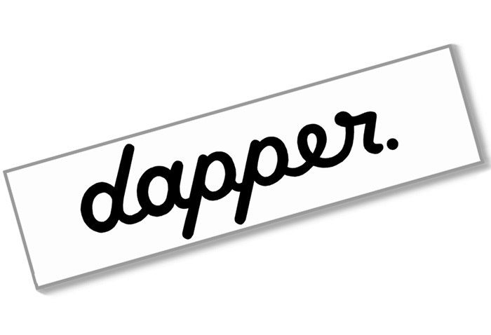 

Dapper duża naklejka na przednią szybę Naklejki