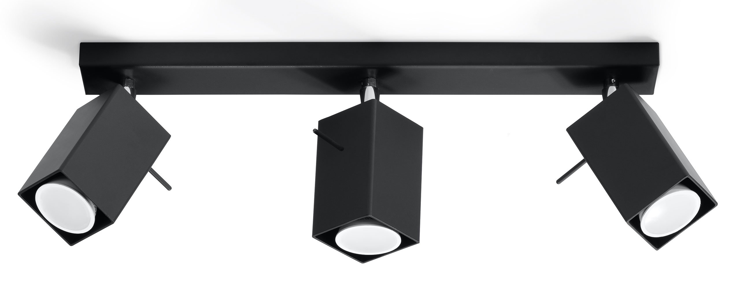 

Lampa Sufitowa Plafon Merida 3 Czarny Sollux 08