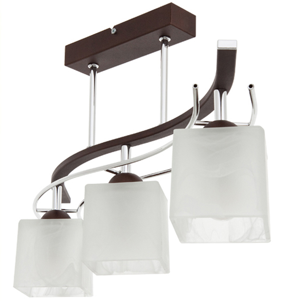 

Lampa sufitowa Leo 3 wenge lub satyna chrom