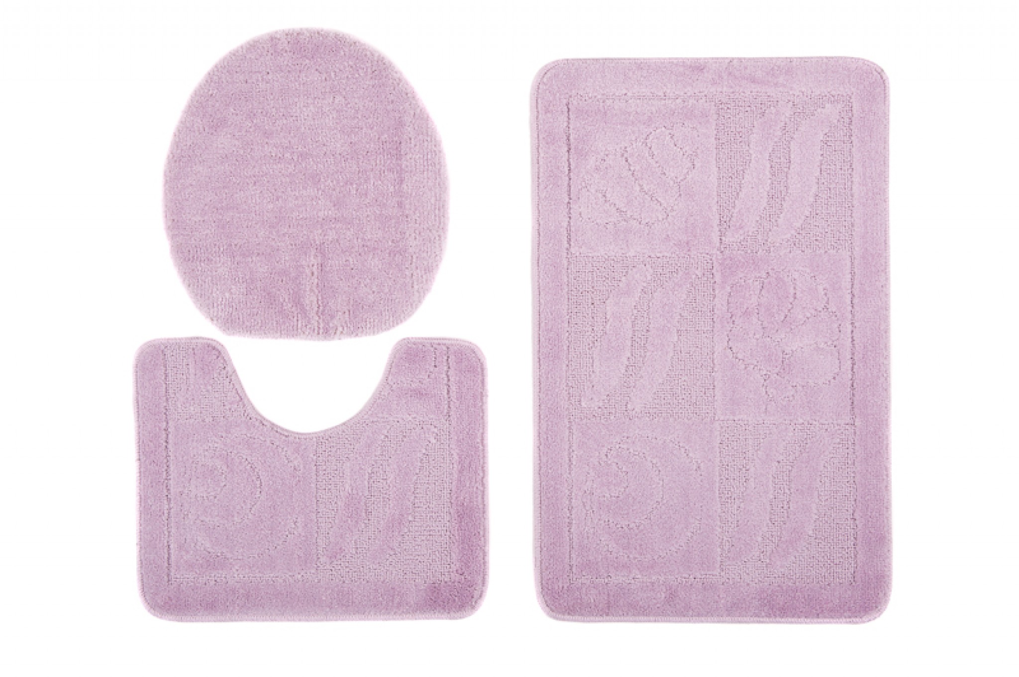 

Dywaniki Łazienkowe Softy 3 Częściowe Banan Lilac