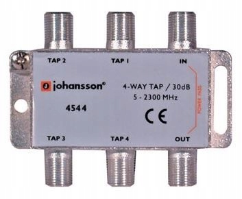 

4 Way Tap Odgałęźnik 4-krotny Johansson 30 dB 4544