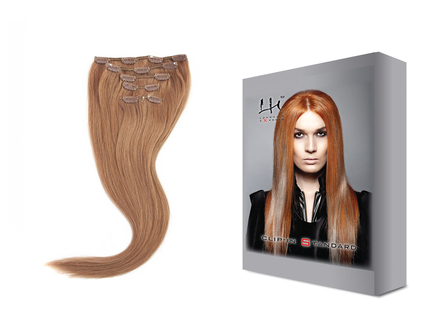 12 50-55 cm 6dílná sada přírodních vlasů