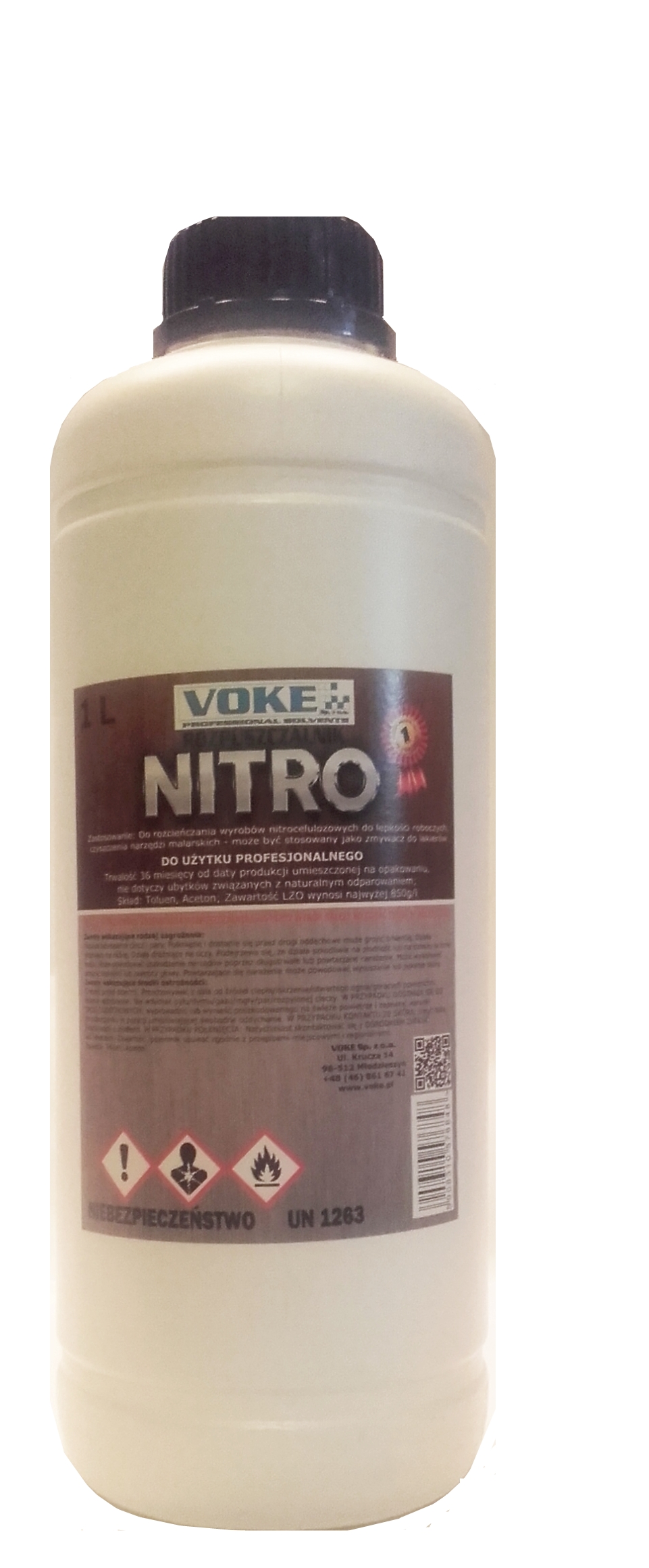 

Rozpuszczalnik Nitro Voke 1litr