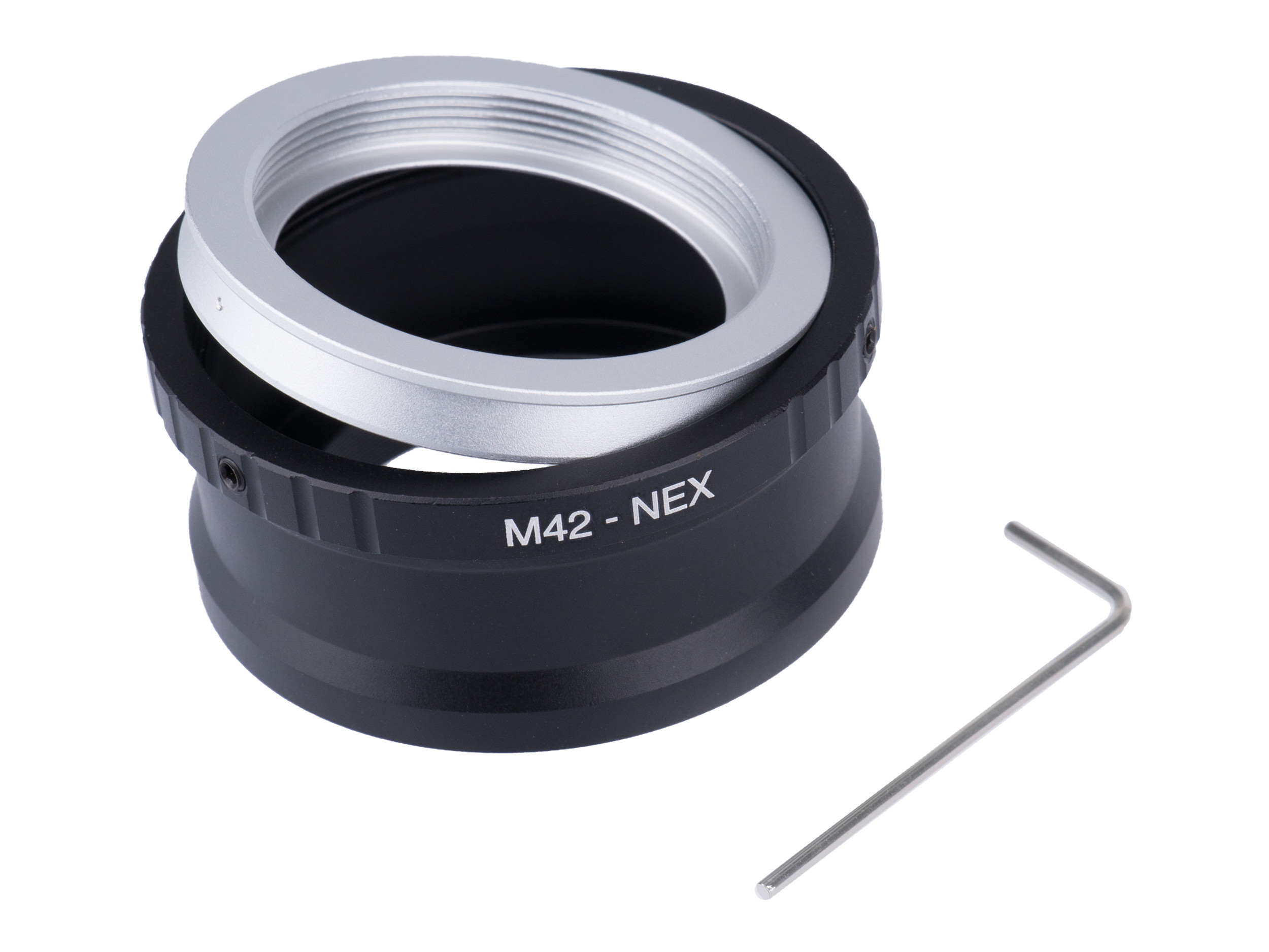 

Adapter M42 - Sony E A6000 A5000 A6500 Nex + klucz