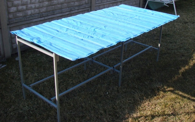 STÓŁ HANDLOWY RAMKOWY 2,5m !! SUPER GRUBY !! EXTRA Marka bez marki