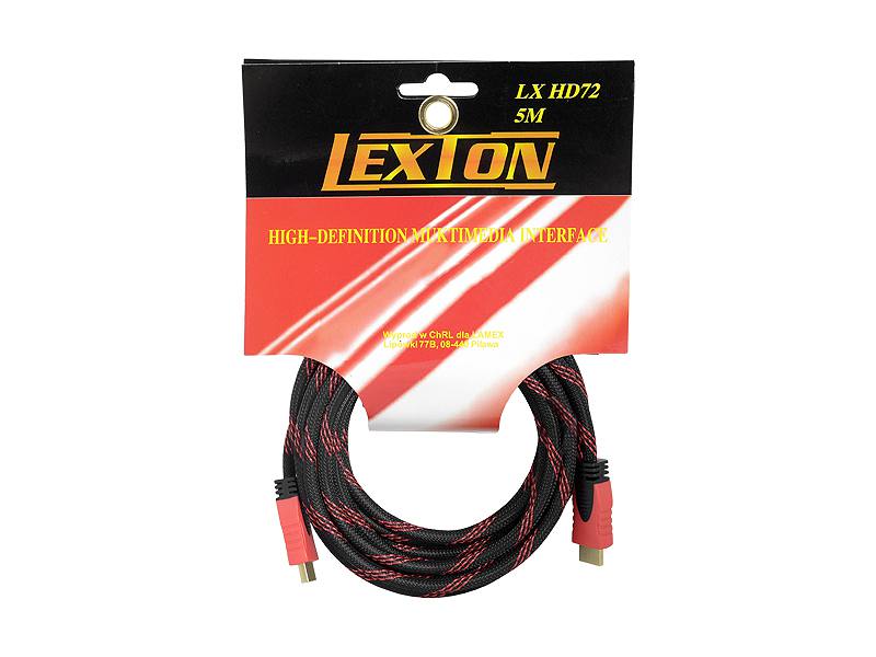 

Kabel Hdmi Hdmi Wersja 1.4V, 5M, Czerwony.
