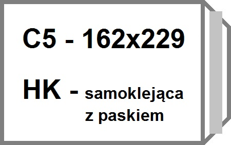 

Koperty biurowe C5 Hk samoklejące białe 50 szt