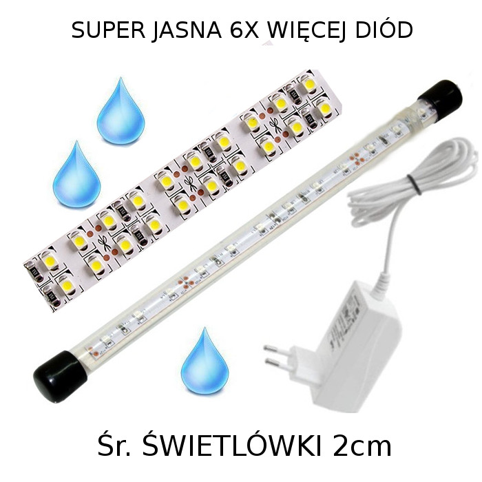 

Oświetlenie Akwarium Świetlówka Led 20cm 3