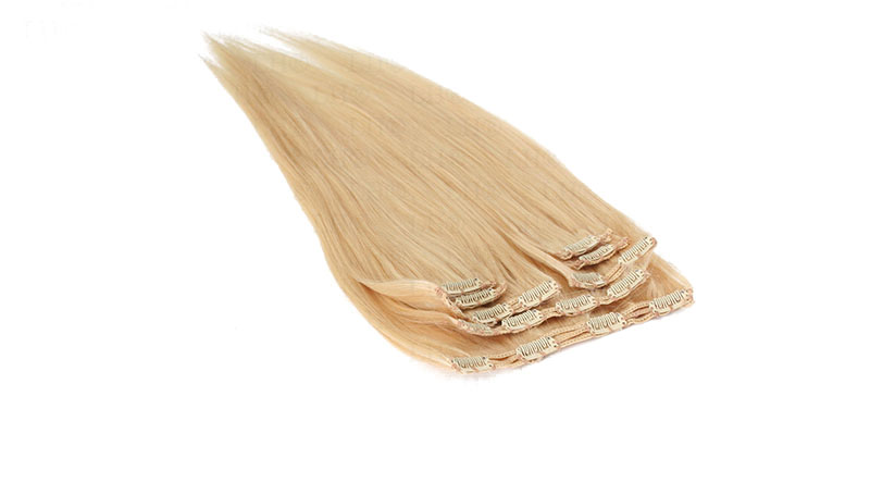 Připínací Přírodní Vlas Clip IN~55 cm 150 g 8 Pásků