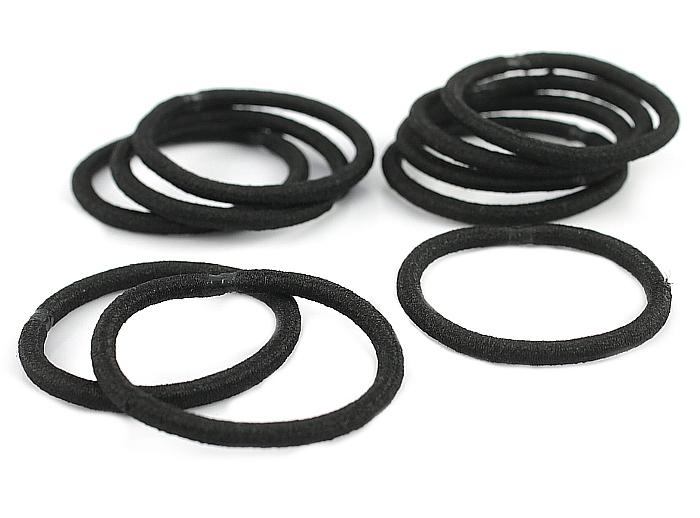 

Gumki Do Włosów Czarne 3 cm Zgrzewane 10 Sztuk