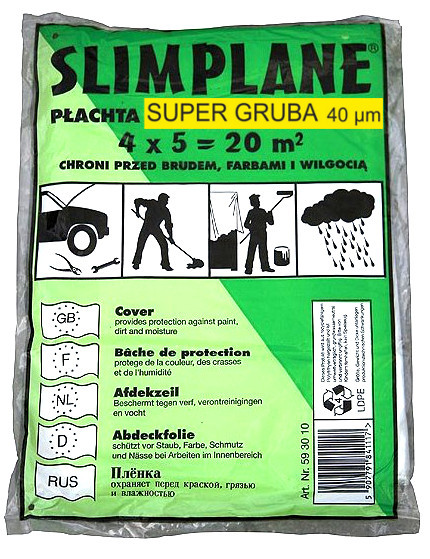 

Folia Malarska budowlana ochronna 4x5m Gruba