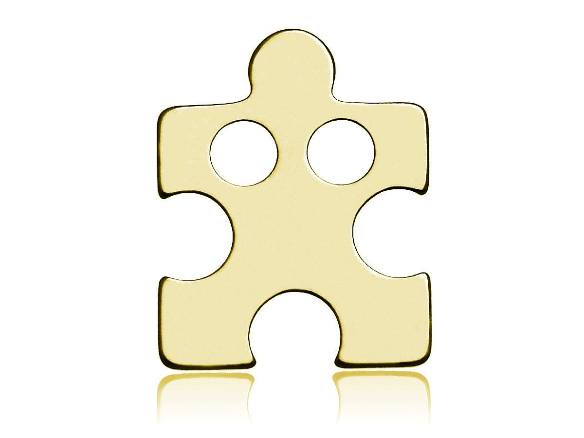 

Celebrytka Srebrna 925 Zawieszka Puzzel Puzel Pozł