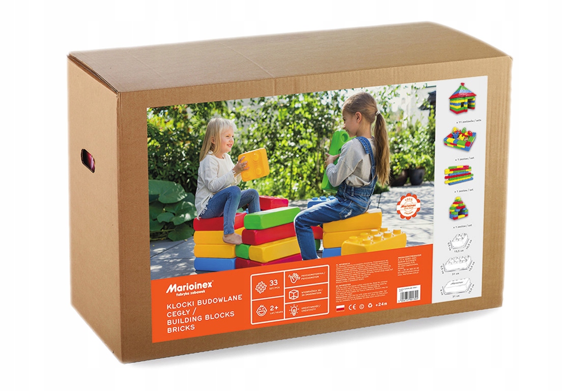 

Marioinex Duże Klocki Cegły Produkt Polski