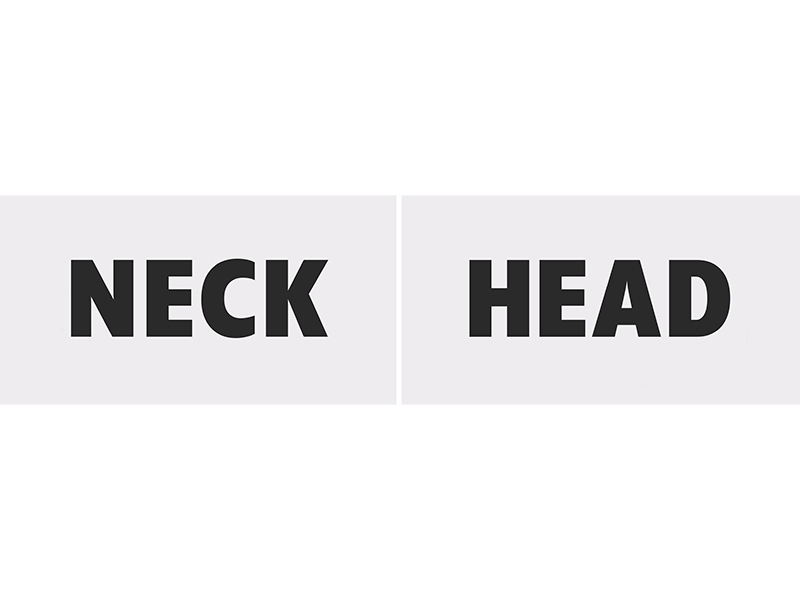 

Tabliczki Head & Neck na Sesję 2 szt TDZ9