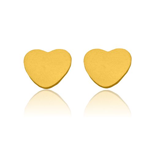 

Serduszka 6MM Sztyfty Srebro 925 Pozłacane 24 K.z