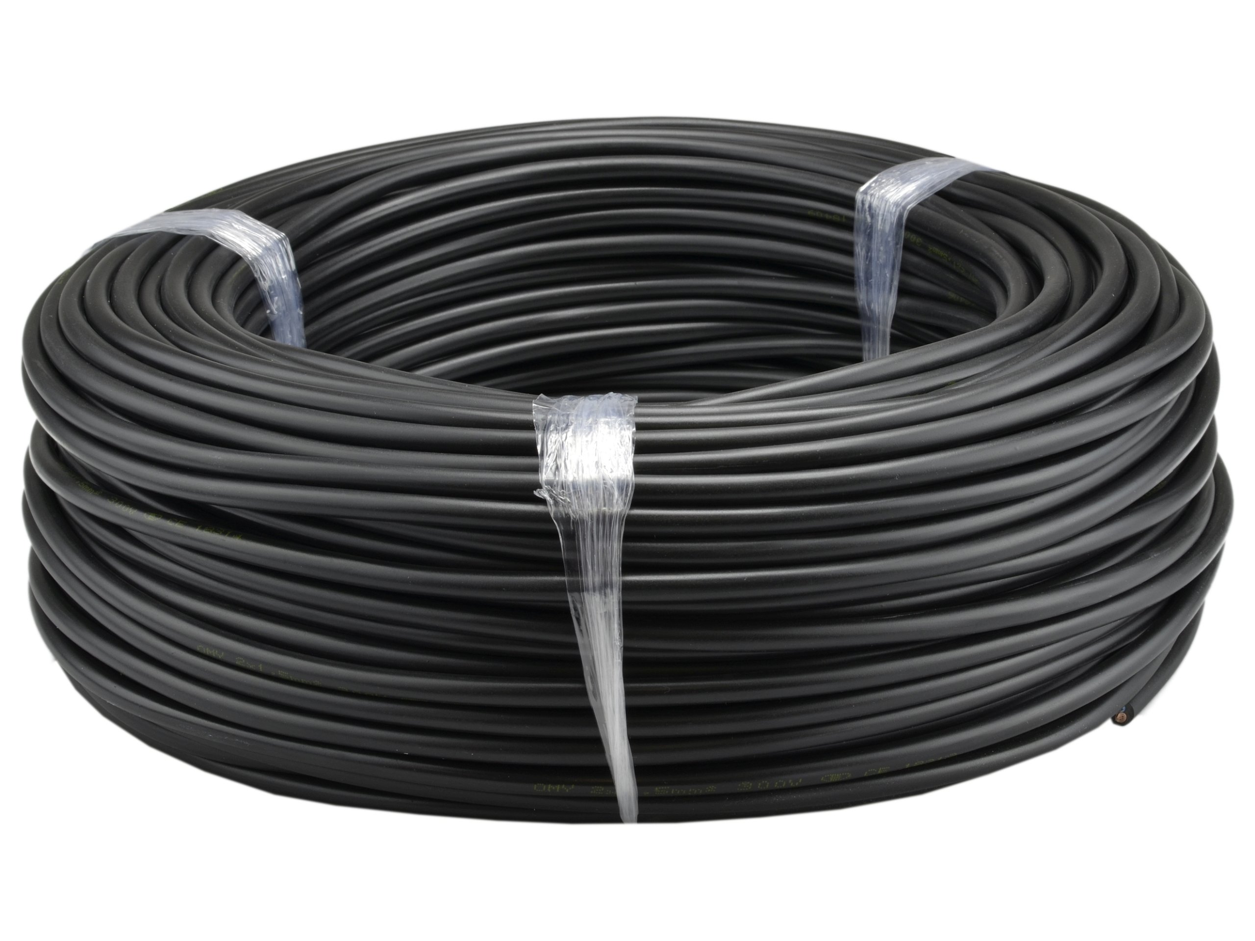 

Przewód kabel prądowy linka czarny Omy 2x0,75 100m