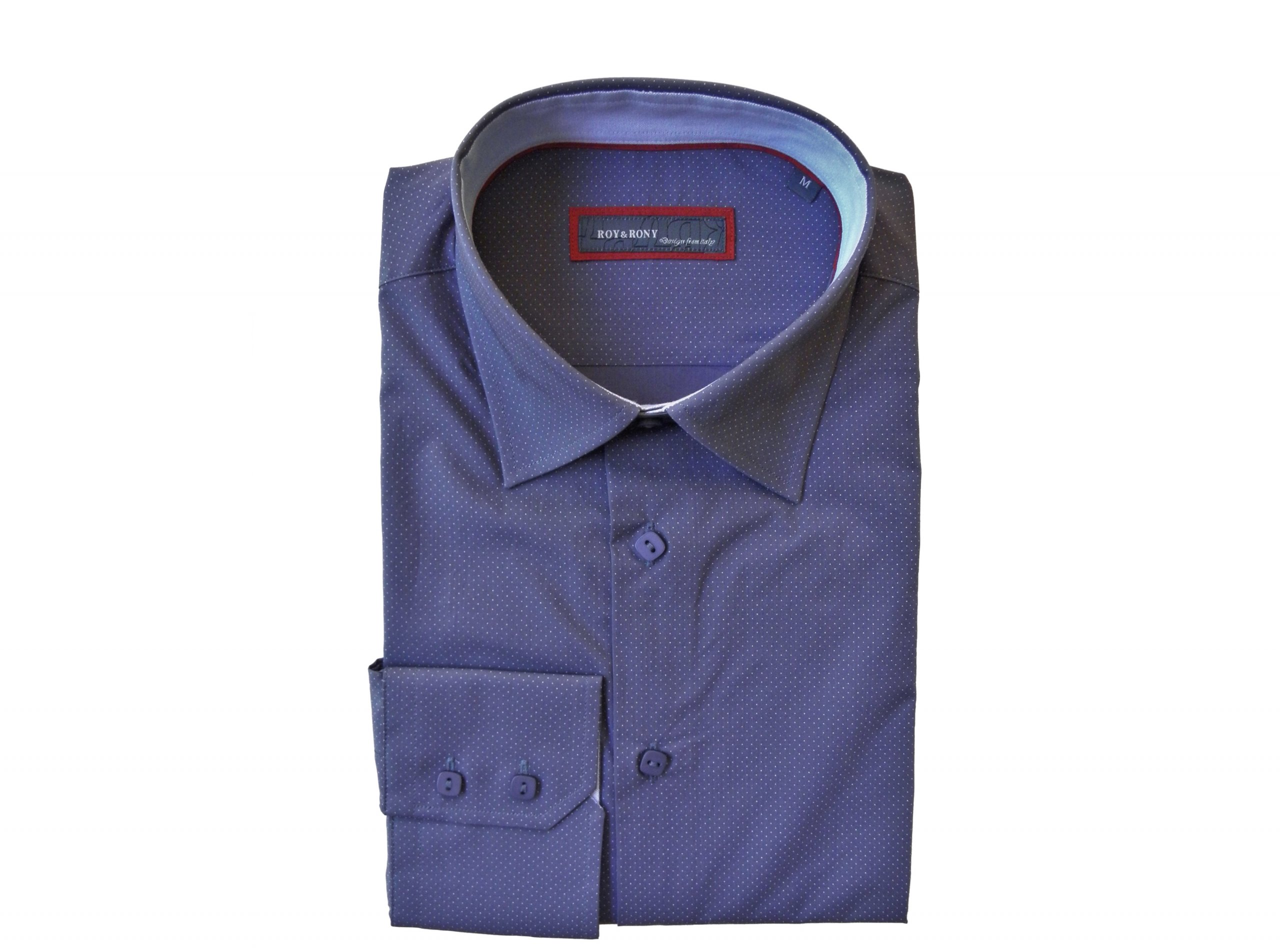 Elegantní pánská košile XXL 45, modrá, slim fit