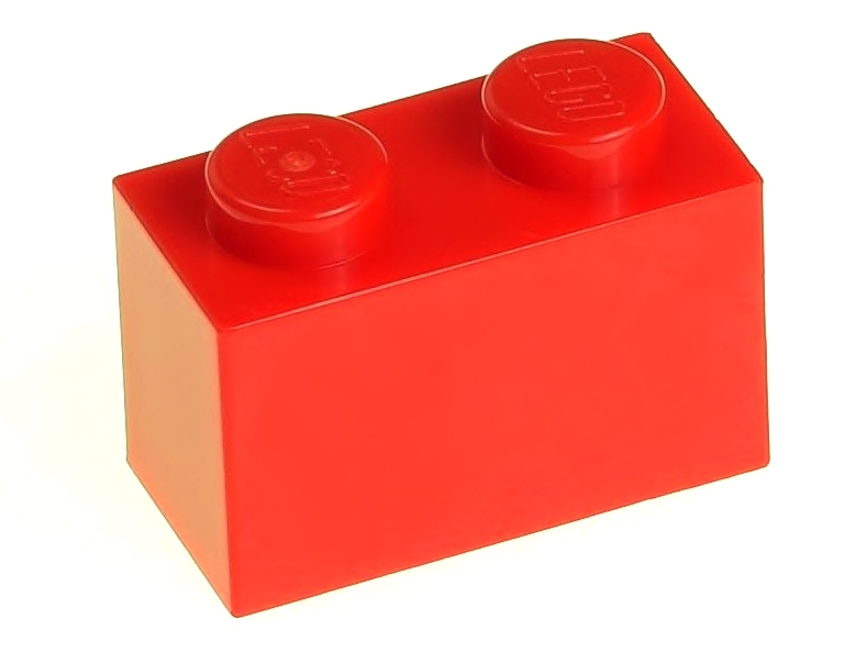 

Lego Klocek zwykły 1x2 3004 czerwony 2 szt.
