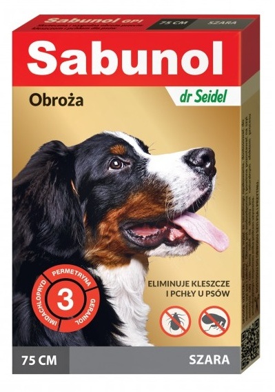 

Sabunol obroża szara kleszcze pchły 75 cm