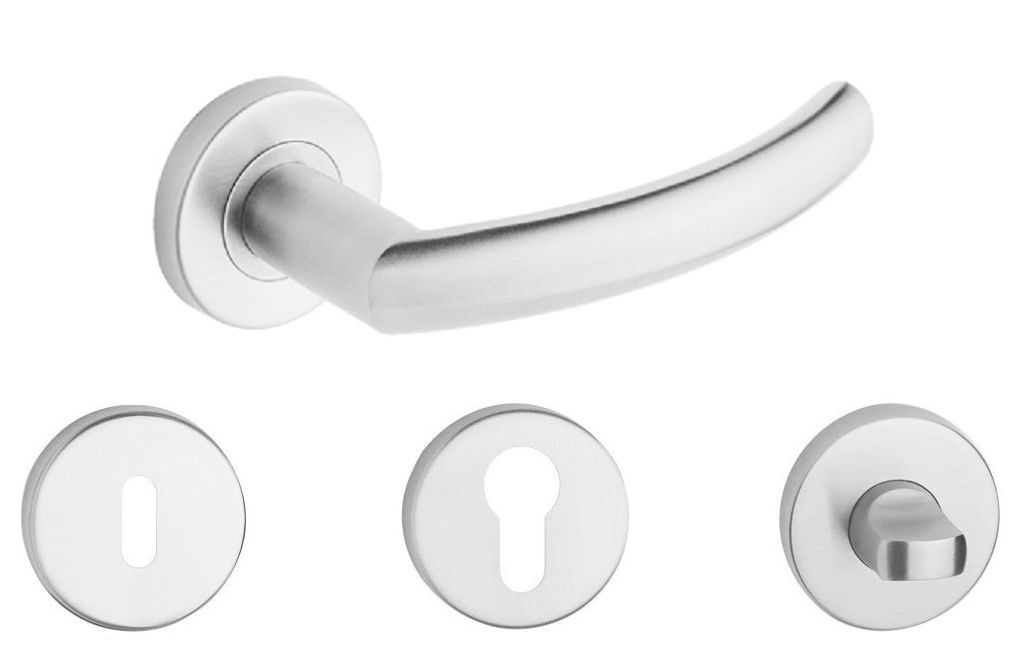 

Klamka Do Drzwi Proxima Koło Inox - Komplet Rozet