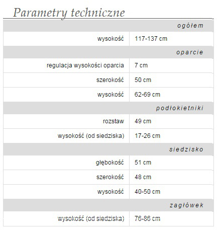 Fotel WAU 2 biały BL418 Human support wygoda Marka Unique