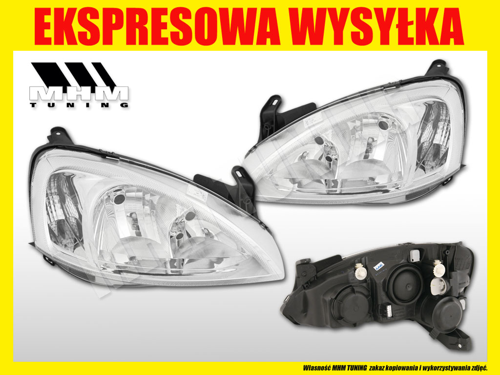 REFLEKTOR LAMPA OPEL CORSA C COMBO LIFT 2003 TYC R Strona zabudowy prawa