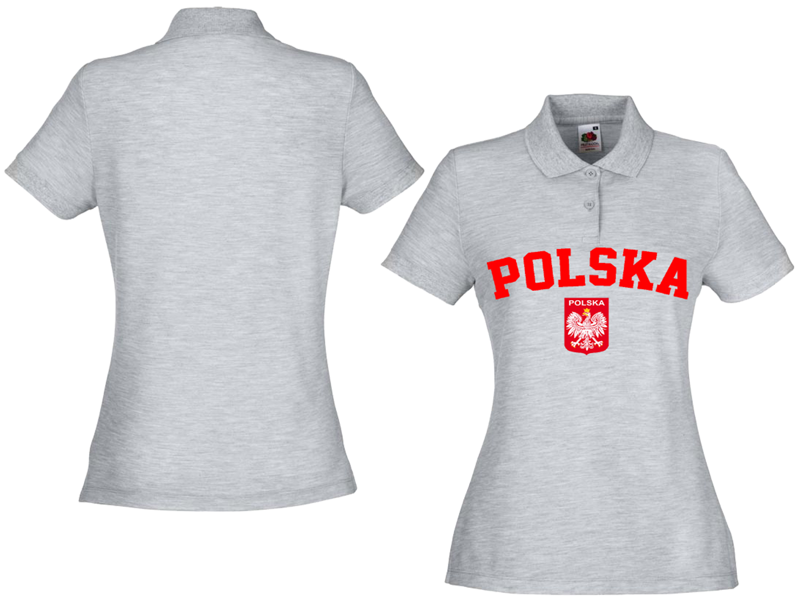 

Damska Koszulka Polo - Polska Fruit Of The Loom S
